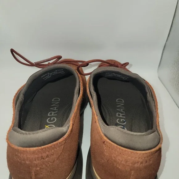 Cole Haan Men 2.ZERØGRAND Wingtip Oxfords 9.5 M Brown Suede Lace Up